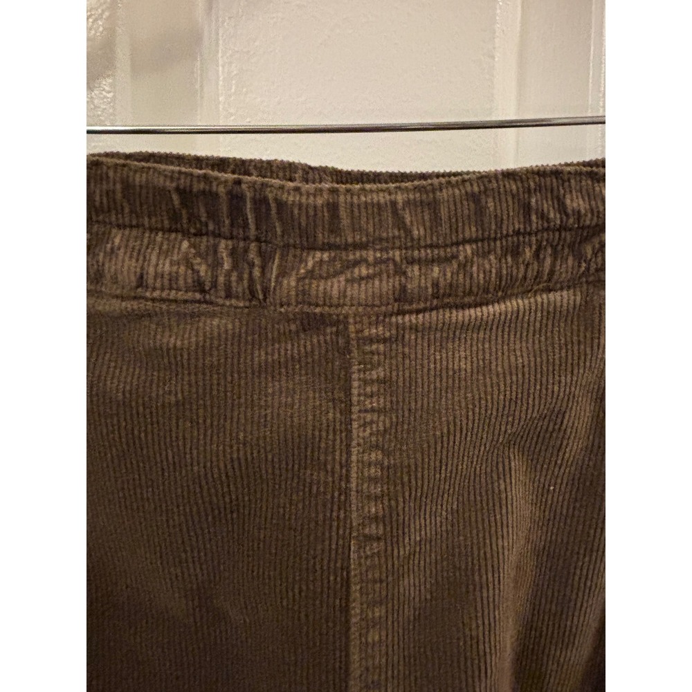 Pilcro Anthropologie Brown Corduroy Wide Leg Elastic Waist Chocolate Trousers M - Picture 4 of 12